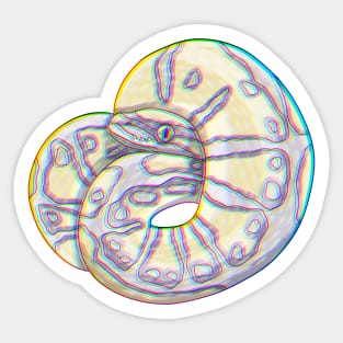 Chromatic butter enchi clown ball python Sticker